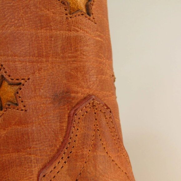 NEW ALLEN'S Women’s Coyote Moon Cowboy Boots, Size 5.5, Snip Toe, Low Heel - Picture 8 of 8